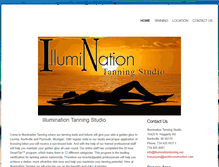 Tablet Screenshot of illuminationtanning.net